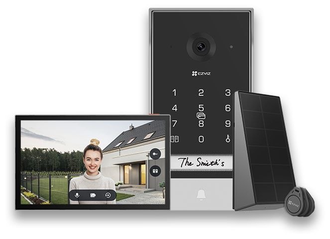 Wlan  EP7 WLAN-Video-Türsprechanlage (Schwarz, Silber) 