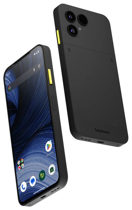 256 GB 5G Smartphone 16 cm (6.31") 2,7 GHz Android 50 MP Dreifach Kamera Dual Sim WiFi 6E (Horizon Black) Fairphone (Gen 6+) 