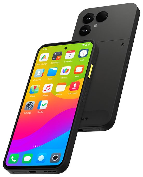 256 GB 5G Smartphone 16 cm (6.31") Android 50 MP Dual Kamera Dual Sim WiFi 6E (Horizon Black) The Fairphone (6.Gen) 