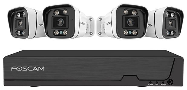 IP66 Innen & Außen LAN FNA108E-B4-2T 4er Set 4K 8MP PoE 