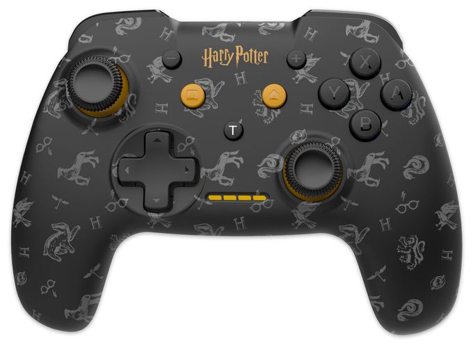Analog Gamepad für Nintendo Switch  Wireless Controller Harry Potter (Schwarz, Grau, Gelb) 