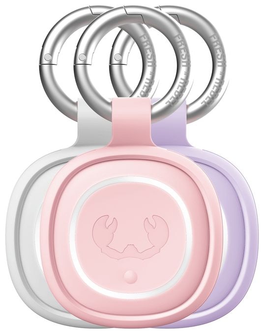Apple Find My, Google's Find Hub (Weiß, Pink, Violett) 185816 Schlüsselfinder 4er Set 