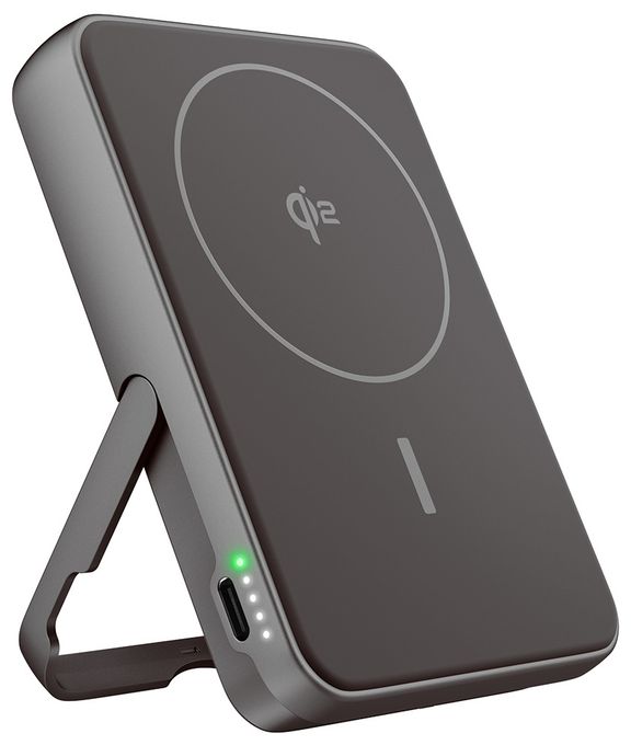 10000 mAh Powerbank USB Typ-C Kabelloses Laden  Magnetic Wireless (Grau) 
