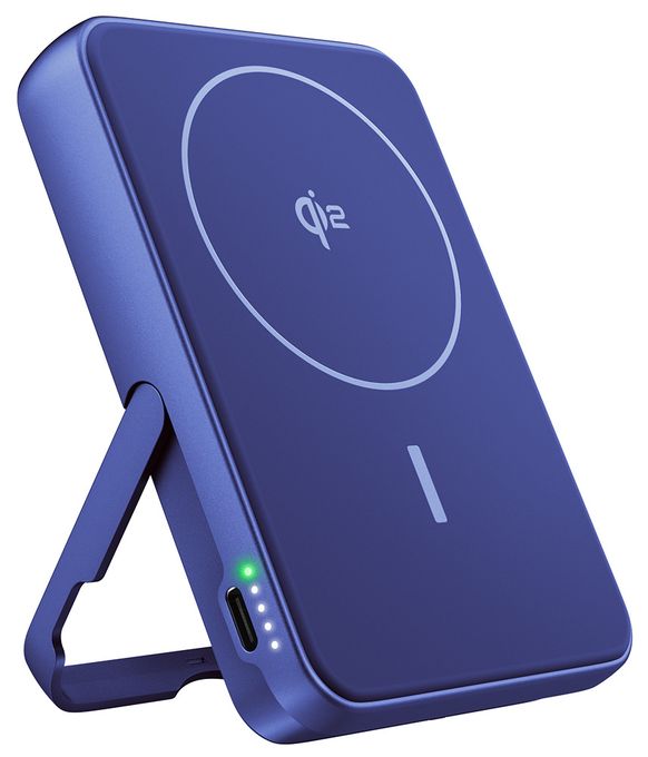 10000 mAh Powerbank USB Typ-C Kabelloses Laden  Magnetic Wireless (Blau) 