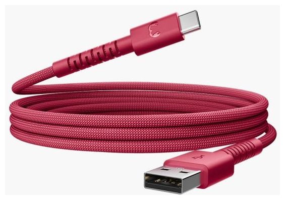 Stecker Rundkabel USB A auf USB C bis 18 W 2 m  2UCC201BR (Rot) 