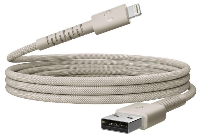 Stecker Rundkabel Lightning auf USB A 2 m  2ULC201SS (Beige) 