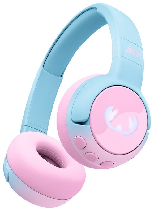 Ohraufliegender Bluetooth Kopfhörer kabellos 48 h Laufzeit USB Typ-C  Code Junior (Blau, Pink) 