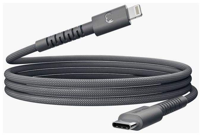 Stecker Lightning auf USB C 0,7 m  FlexWave (Grau) 