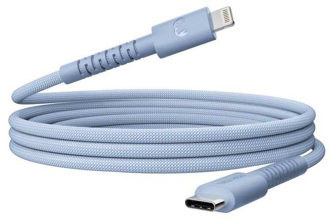 Stecker Rundkabel Lightning auf USB C 2 m  FlexWave (Blau) 