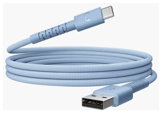 Stecker Rundkabel USB A auf USB C bis 18 W 2 m  FlexWave (Blau) 