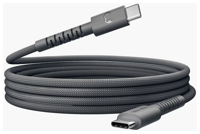 Stecker Rundkabel USB C auf USB C bis 60 W 3 m  FlexWave (Schwarz) 