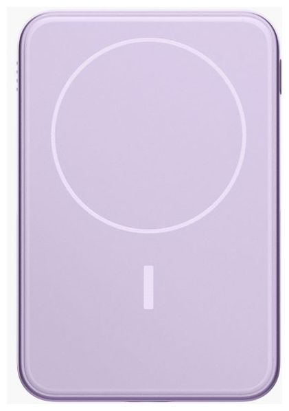 5000 mAh Powerbank USB Typ-C Kabelloses Laden  Wireless Magnetic (Lila) 
