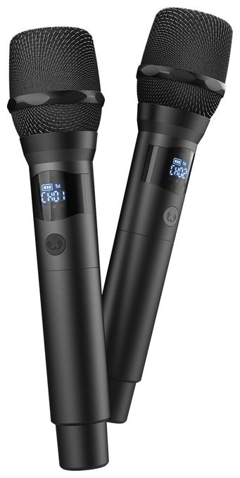 kabellos Microphone set 6.35 mm (1/4")  Wireless Microphone Set (Schwarz) 