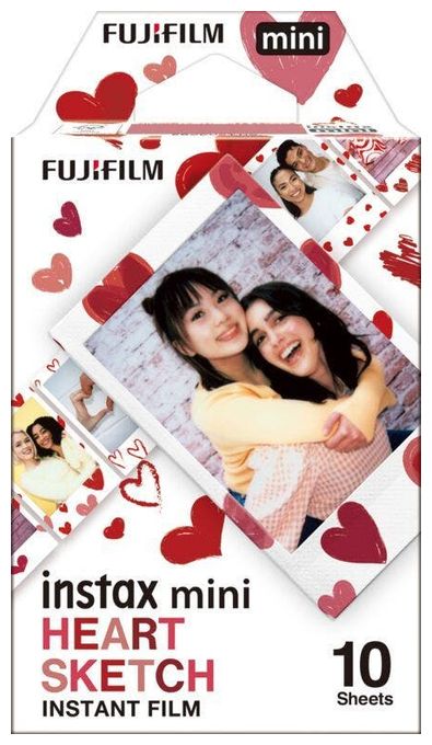 Instax mini Heart Sketch 