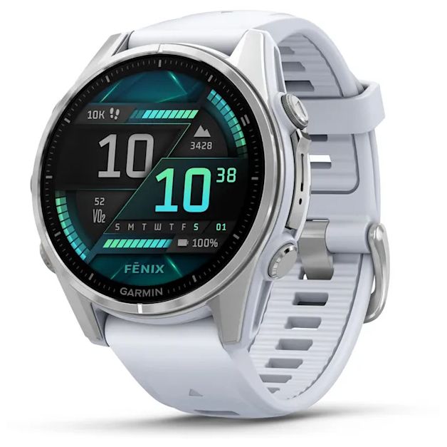 Digital 43 mm  Smartwatch Rund  Fenix 8 (Silber) 