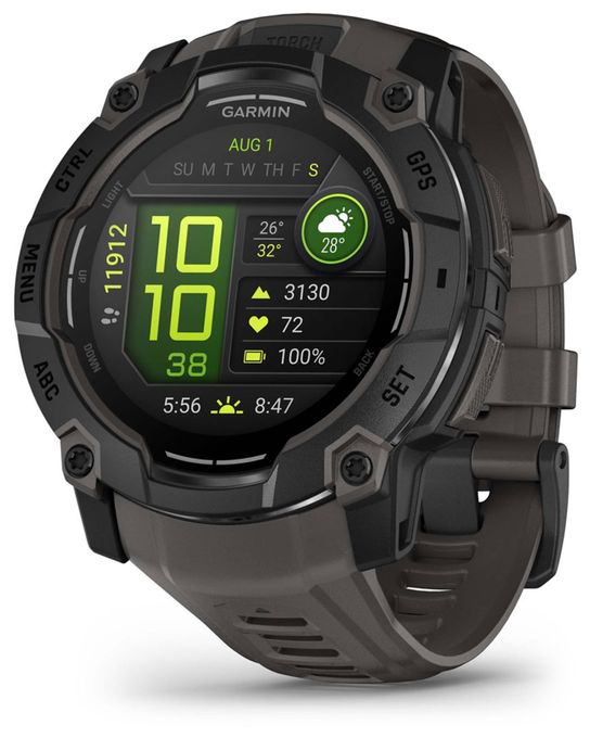 50 mm Smartwatch Rund  Instinct 3 Solar (Schwarz) 