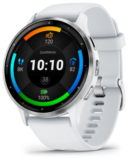 Digital 45 mm Smartwatch Rund  Venu 3 (Silber, Weiß) 