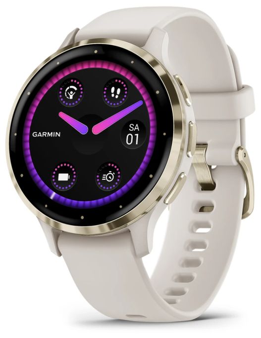 Digital 41 mm Smartwatch Rund  Venu 3S (Gold, Elfenbein) 