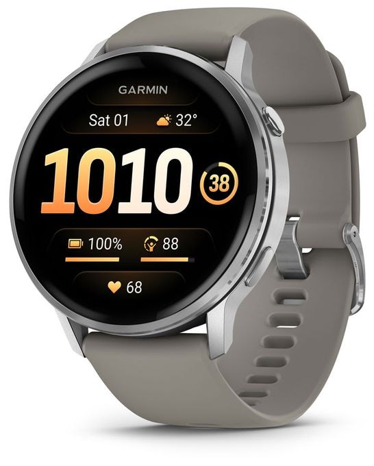 Digital 45 mm Smartwatch Rund 600 h  Venu 4 (Silber) 