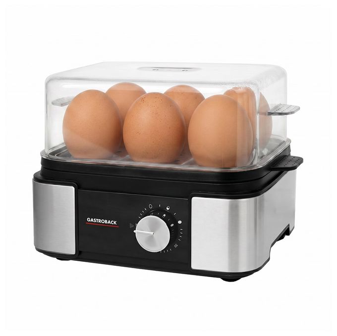 Eierkocher für 6 Eier  42803 EasyCook 6 (Schwarz, Edelstahl) 