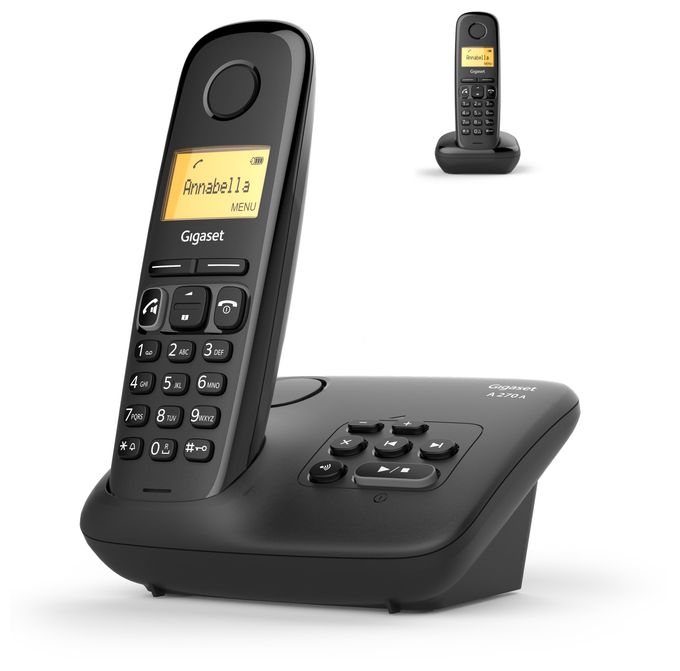 Analoges/DECT-Telefon  A270A Duo (Schwarz) 