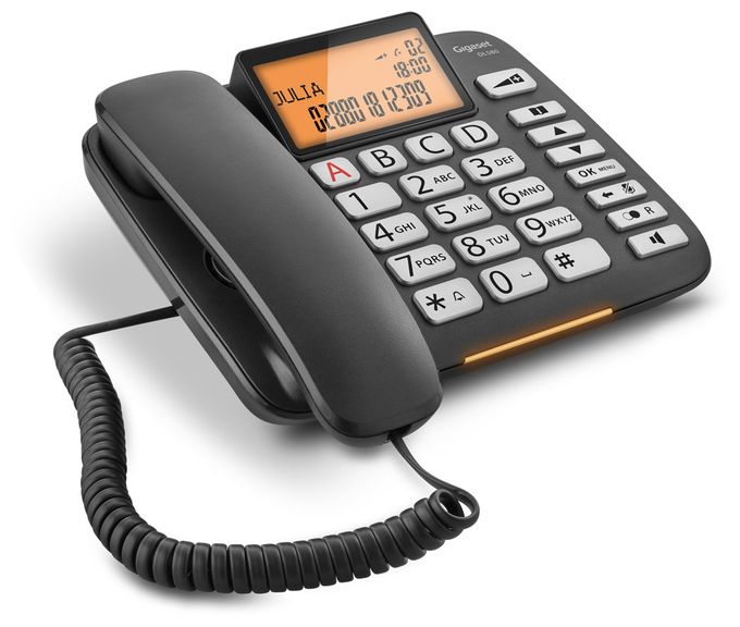 Analoges Telefon  DL580 (Schwarz) 