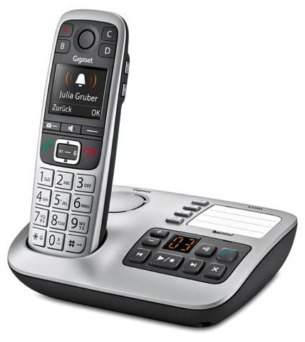 DECT-Telefon  E560A Großtastentelefon (Schwarz, Silber) 