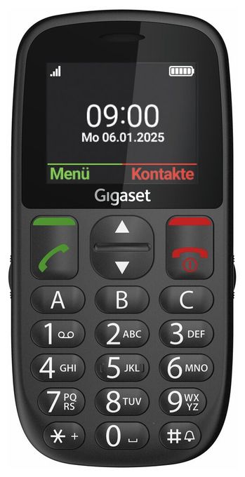2G Smartphone 5,59 cm (2.2 Zoll) 0,3 MP Single SIM  GL395 (Schwarz) 