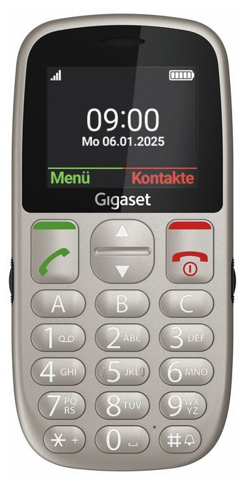 2G Smartphone 5,59 cm (2.2 Zoll) 0,3 MP Single SIM (Titanium silver) GL395 