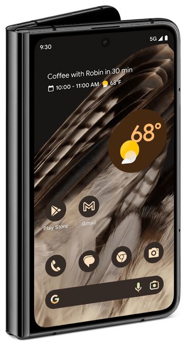256 GB 5G Smartphone 19,3 cm (7.6 Zoll) Android 48 MP Dreifach Kamera Dual Sim (Obsidian) Pixel Fold 