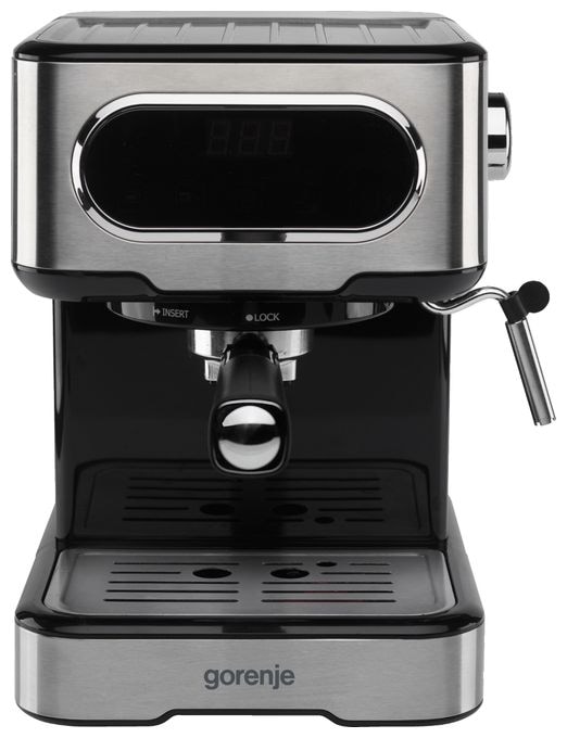 Siebträger Kaffeemaschine 15 bar  ESCM15DBK (Schwarz, Edelstahl) 