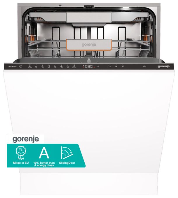 60 cm Geschirrspüler unterbaufähig Sehr leise 16 Maßgedecke aquaStop Funktion Auto Open GV673A65 