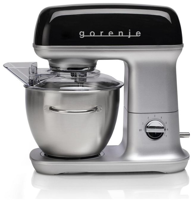 1000 W Küchenmaschine 4,5 l  MMC1000RLBK (Schwarz, Metallisch) 