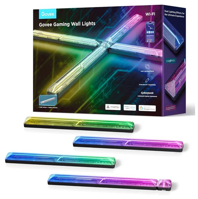 LED Intelligente Wandleuchte Multi AC H6063 Wandleuchte Gaming Wall Light Smart 4+1 