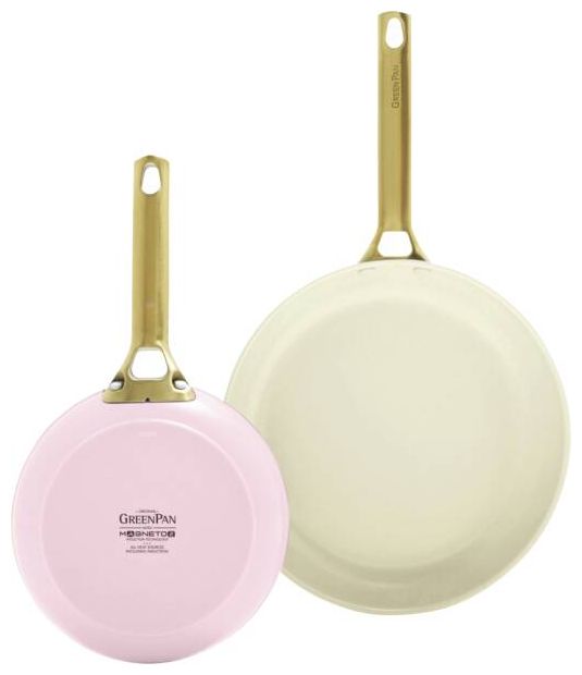  Padova Reserve Bratpfanne 2-er Set 20+26cm (Grün, Pink) 