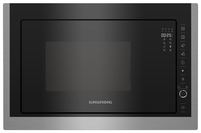 Einbau-Mikrowelle 900 W Größe: mittel 5 Stufen Grill (Schwarz, Edelstahl) GMI11311X 