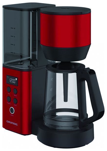 10 Tassen Filterkaffeemaschine 1,2 l  KM8440 (Schwarz, Rot) 