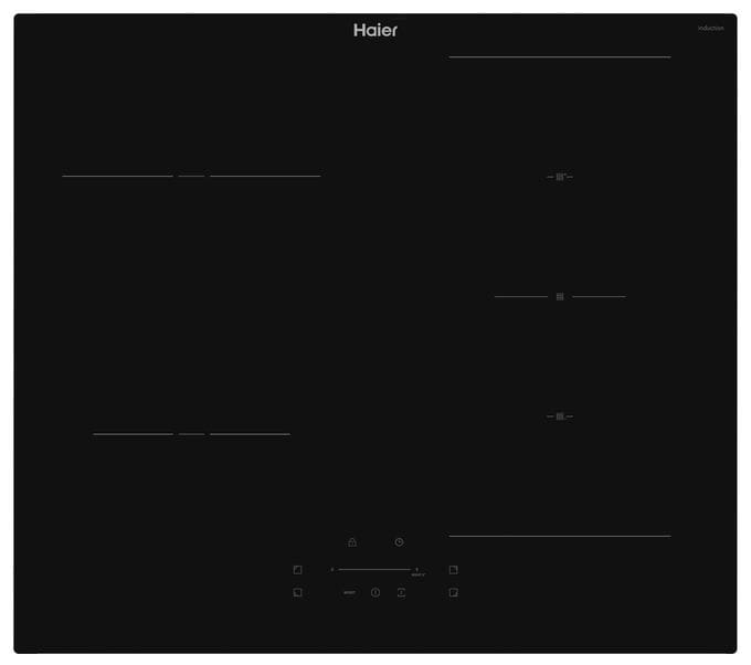 59 cm Induktions Kochfeld/Herdplatte 4 Zone(n) HAI64SCM autarkes 