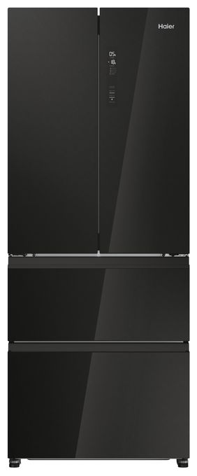 Side-by-Side Kühl-/ Gefrierkombination 262 l / 140 l 287 kWh NoFrost 1775 mm x 700 mm  HFR3718ENGB (Schwarz) 