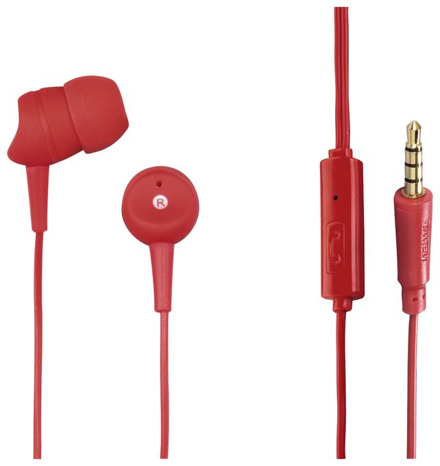 0177047 In-Ear Kopfhörer kabelgebunden (Rot) 