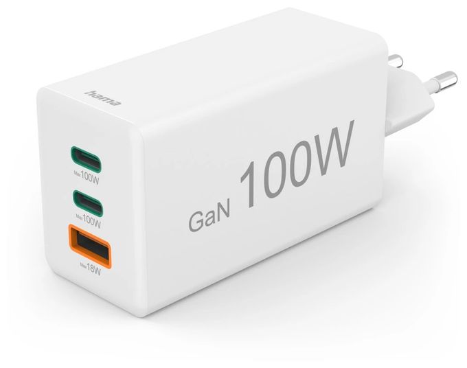 00201997 Schnellladegerät max 100W, 2xUSB-C, 1xUSB-A 