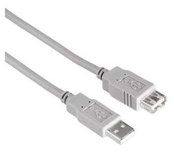 0,48 Gbit/s Stecker USB A auf USB A Buchse 3 m  030618 (Grau) 