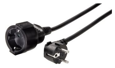 10 m  047871 Schutzkontakt-Verlängerungskabel Profi (Schwarz) 