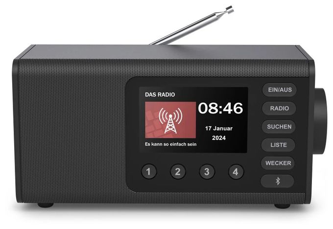 Bluetooth DAB, DAB+, FM Radio Persönlich  054260 DR1001 (Schwarz) 
