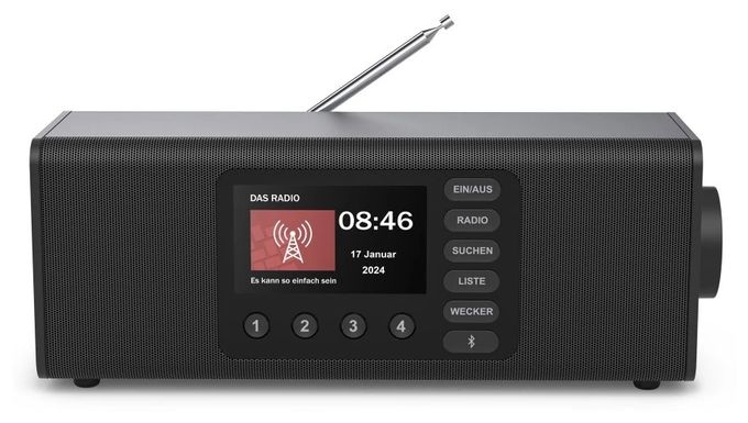 Bluetooth DAB, DAB+, FM Radio Persönlich  054262 DR2002 (Schwarz) 
