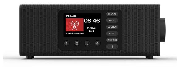 Bluetooth DAB, DAB+, FM Radio Persönlich  054298 DR2002BT (Schwarz) 