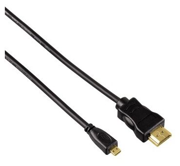10,2 Gbit/s HDMI auf HDMI Typ D (Mikrofon) 2 m  074240 (Schwarz) 