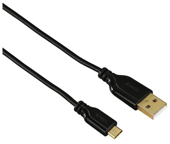 0,48 Gbit/s Stecker USB A auf Micro-USB B 0,75 m  074251 (Schwarz) 