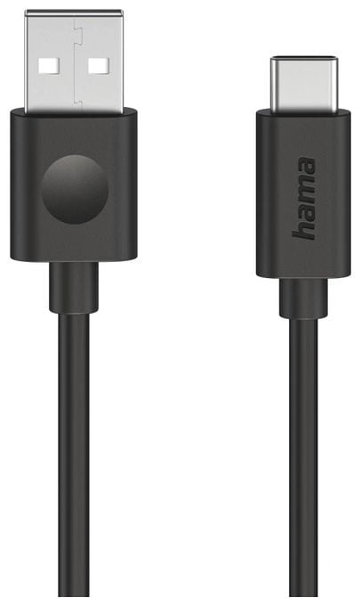 0,48 Gbit/s Stecker USB A auf USB C bis 60 W 1,2 m  086447 (Schwarz) 
