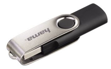USB Typ-A Stick 128 GB  108071 Rotate (Schwarz, Silber) 